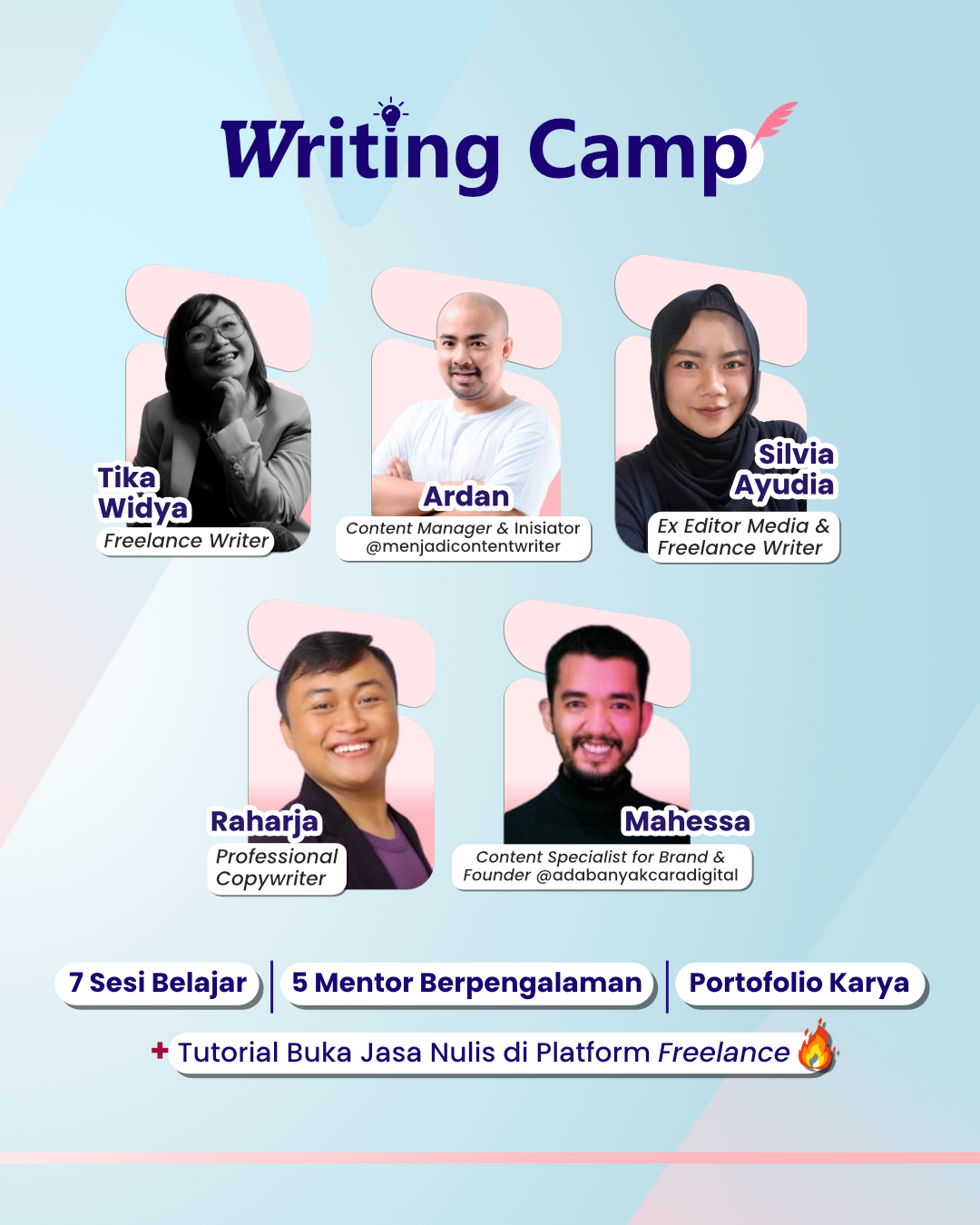 Writing Camp: Bootcamp Copywriting + Content Writing Intensif Selama 2 Bulan